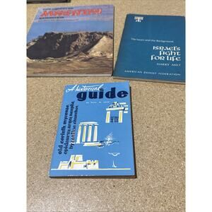 Vintage Israel Ephemera Booklet Lot Masada Exhibition Archaeology & History